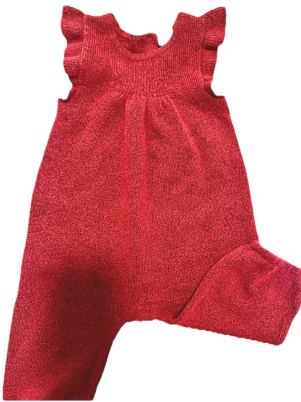 GAP Baby Sweater Romper in Rich Red